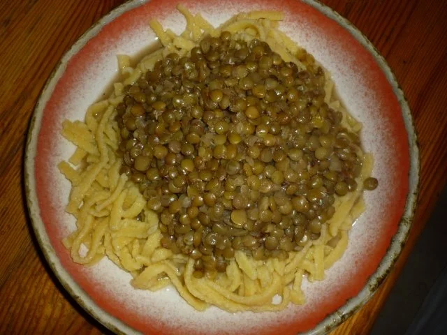 Linsen und Spätzle - Rezept