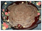 Dessert : Vanillepudding im Zwetschgen - Kompott mit Hicks - Rezept