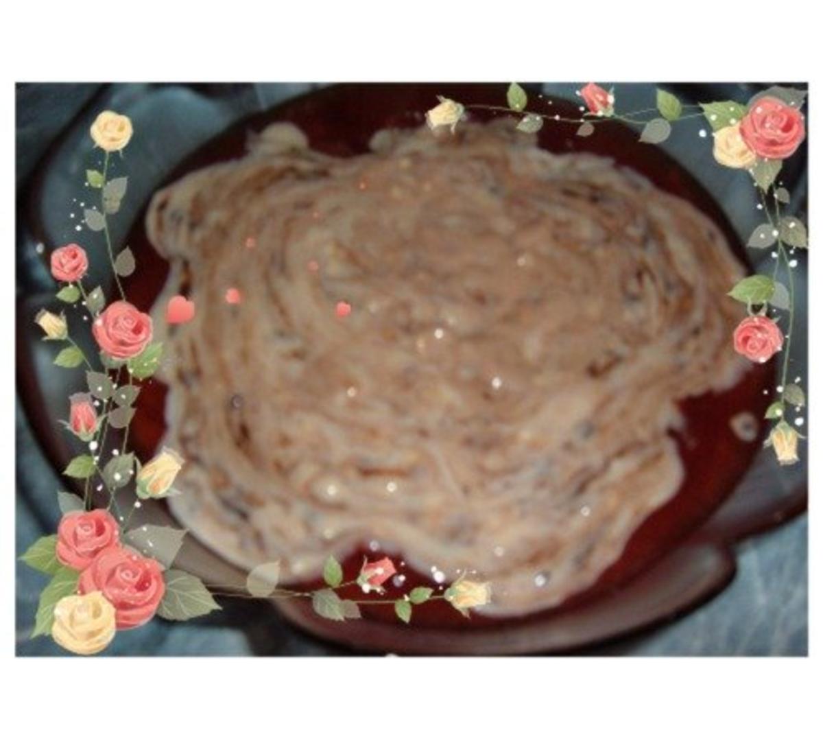 Dessert : Vanillepudding im Zwetschgen - Kompott mit Hicks - Rezept von
SCHNEEROSE