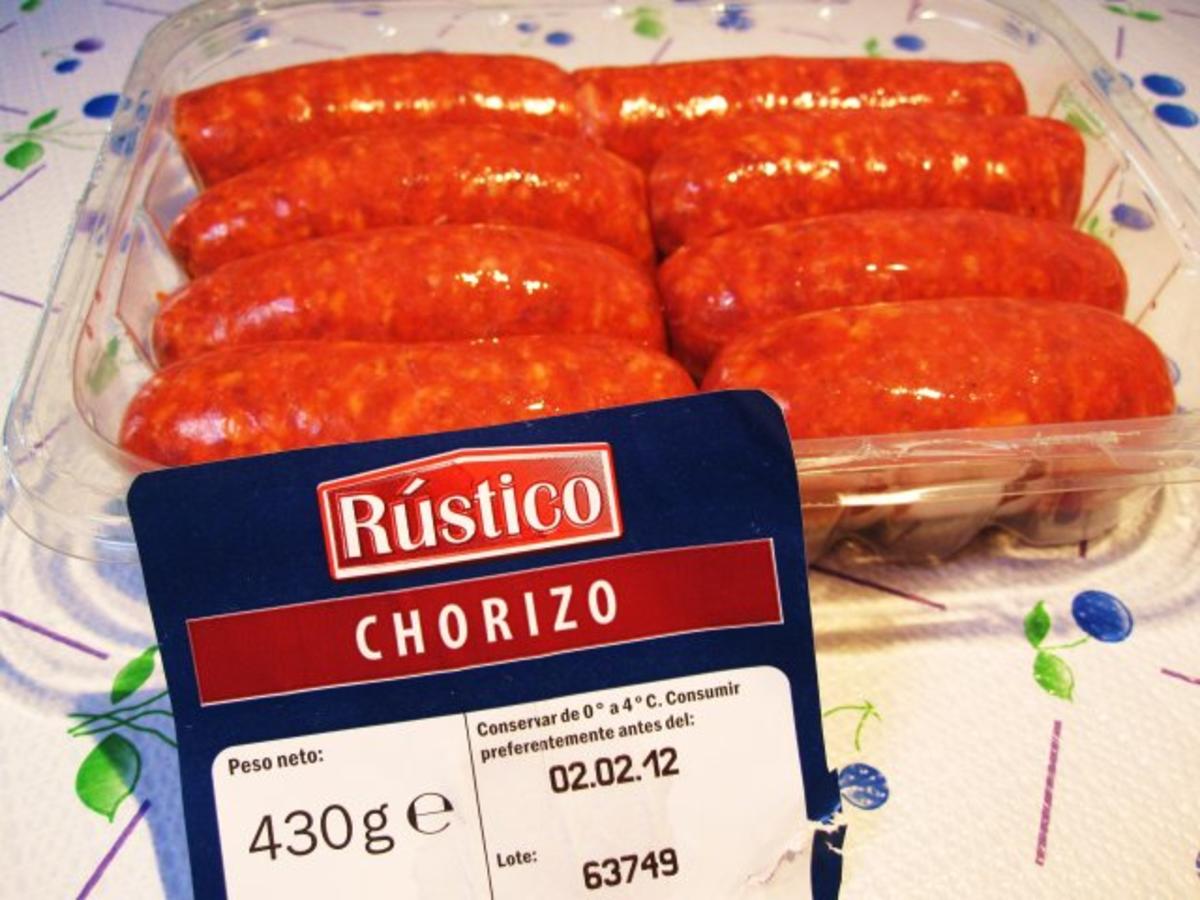 Chorizo mit einer milden Champignon-Wein-Soße - Rezept - Bild Nr. 2