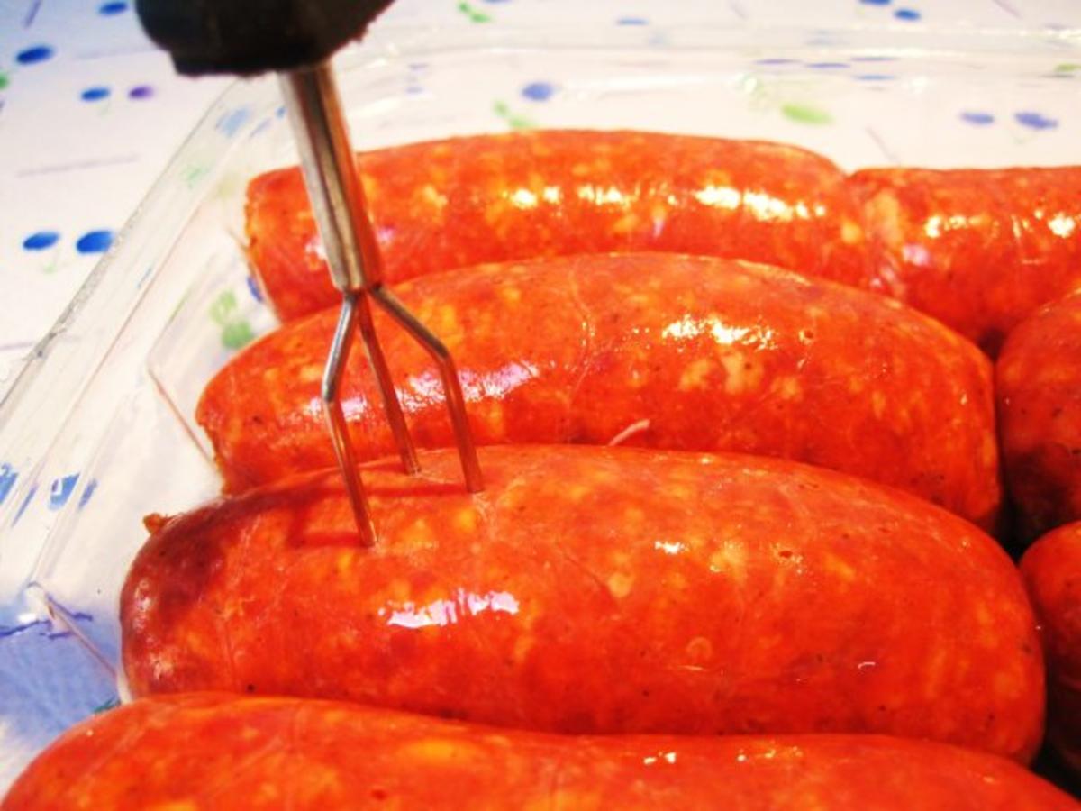 Chorizo mit einer milden Champignon-Wein-Soße - Rezept - Bild Nr. 3