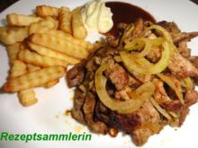 Fleisch:    GYROS - ZWIEBEL - PFANNE - Rezept