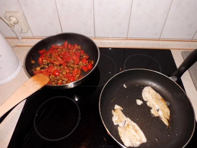 Seehecht an Balsamico-Schmorgemüse - Rezept - Bild Nr. 3