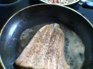 Rezept: Lachs gebraten mit bunten Schmand Bild Nr. 4 Lachs gebraten mit bunten Schmand - Rezept - Bild Nr. 4