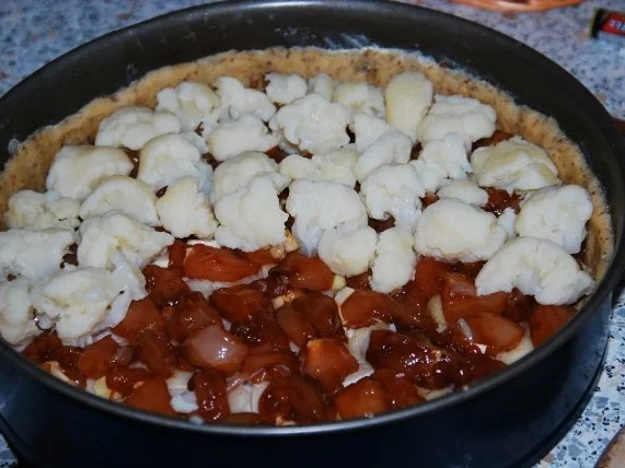 Spargel-Blumenkohl-Tarte mit Hähnchen - Rezept - Bild Nr. 12