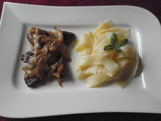 Hähnchenleber mit Whisky - Sahnesoße - Rezept - Bild Nr. 3