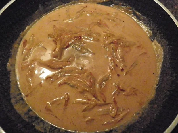 Hähnchenleber mit Whisky - Sahnesoße - Rezept - Bild Nr. 8