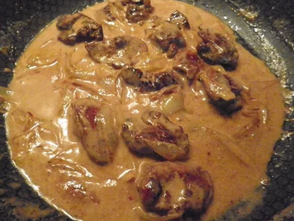 Hähnchenleber mit Whisky - Sahnesoße - Rezept - Bild Nr. 9