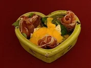 Rapunzel in Rom - Feldsalat mit Parmaschinken und Melonendressing (René Oltmann) - Rezept