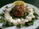 Lachstatar an Feldsalat - Rezept