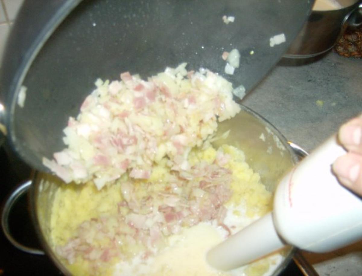 Ripperl mit Sauerkraut und Zwiebel Speck Stampf - Rezept - Bild Nr. 7