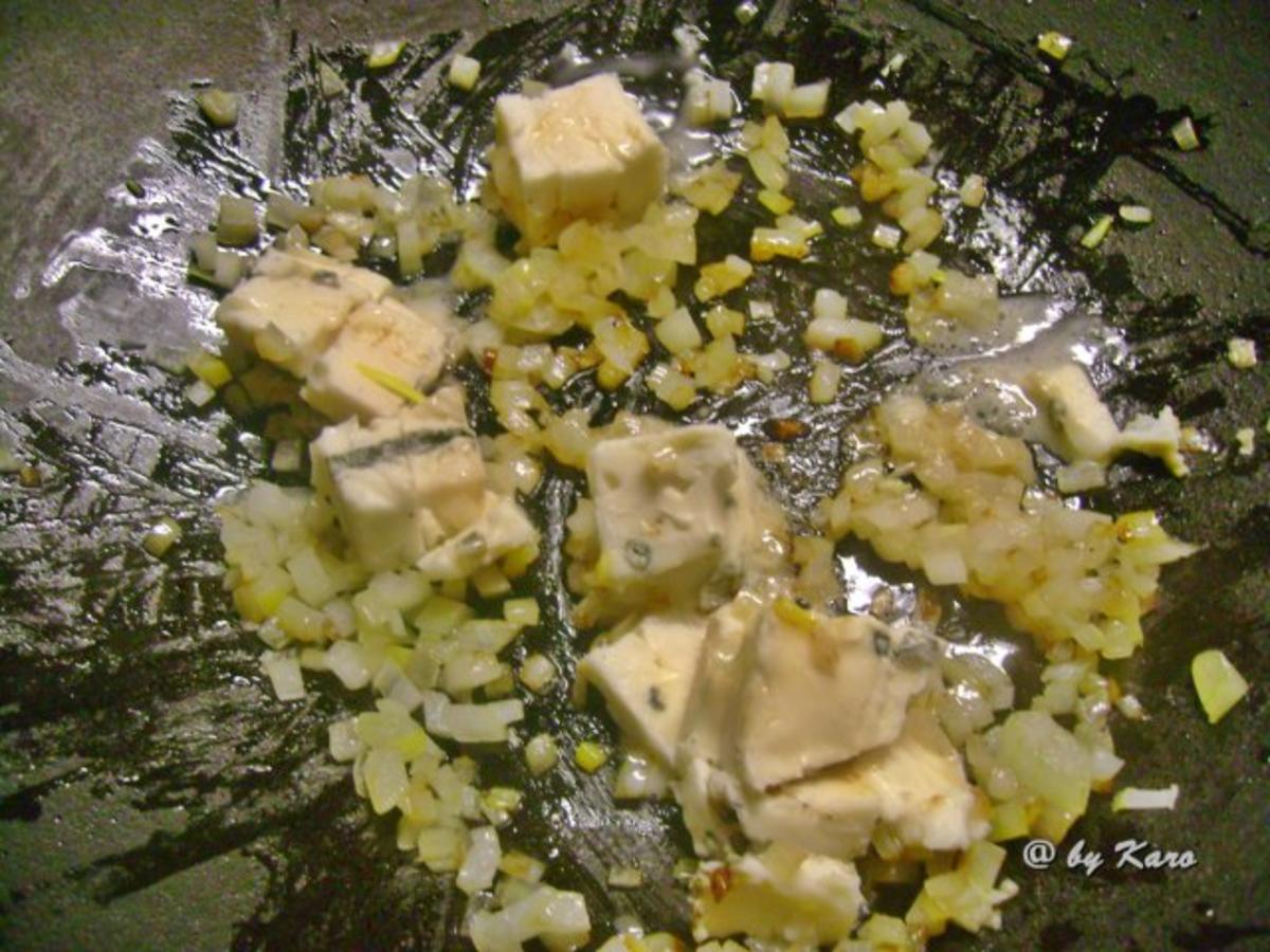 Pasta: Tagliatelle an Gorgonzola Parmesan Creme mit Blattspinat - Rezept - Bild Nr. 3