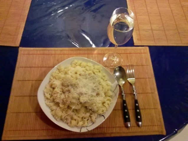 Nudeln: Rollinis mit fruchtigen Rahmchampignons - Rezept