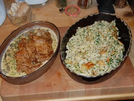 KALBSKOTELETTS  MIT  MORCHELN  /  COTES  DE VEAU  AUX  MORILLES - Rezept - Bild Nr. 13