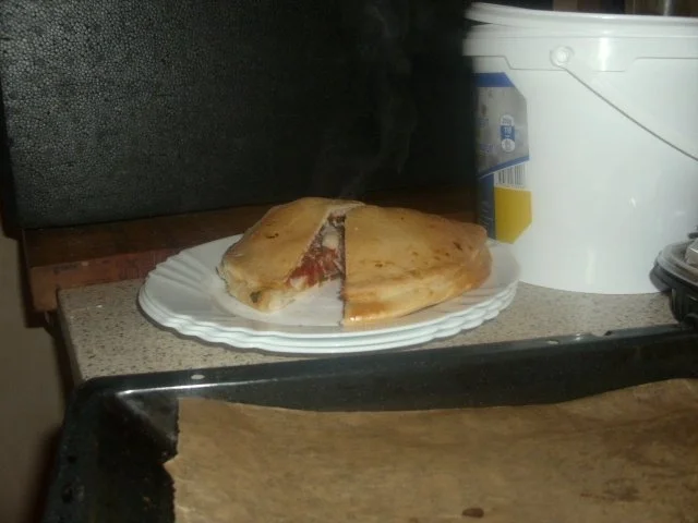 Calzone con ripieno di carne - Rezept