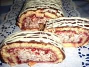 Kuchen: Schwarzwälder Kirschrolle - Rezept