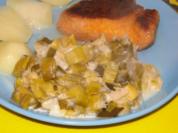Lauchgemüse selbstgmacht, - Rezept