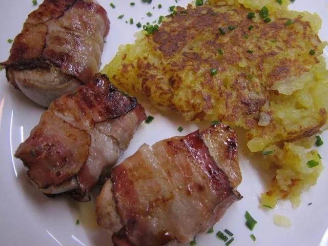 Rezept: Schweinefilet im Speckmantel mit Kartoffelrösti Bild Nr. 6 Schweinefilet im Speckmantel mit Kartoffelrösti - Rezept - Bild Nr. 6