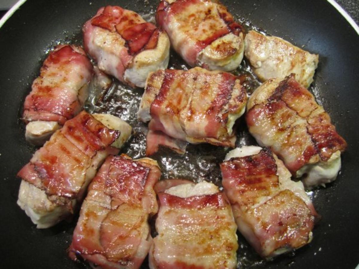 Schweinefilet im Speckmantel mit Kartoffelrösti - Rezept - Bild Nr. 4