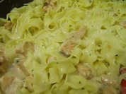 Bandnudeln mit Lachs-Zitronen-Soße - Rezept