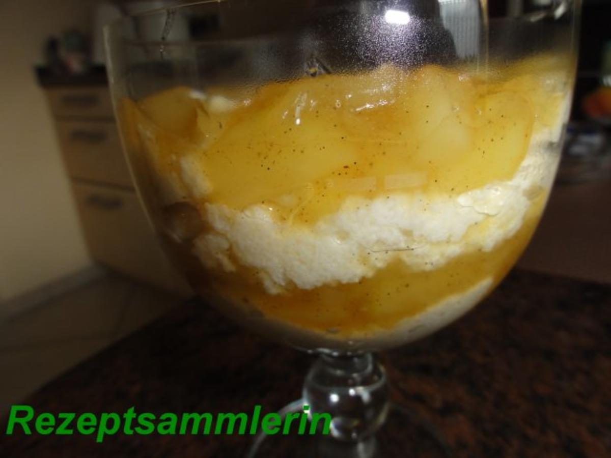 Bilder für Dessert: fluffiger GRIESSBREI mit Apfeleinlage - Rezept