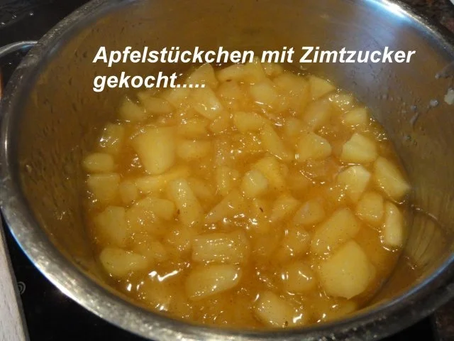 Rezept: Dessert: fluffiger GRIESSBREI mit Apfeleinlage Bild Nr. 3 Dessert: fluffiger GRIESSBREI mit Apfeleinlage - Rezept - Bild Nr. 3