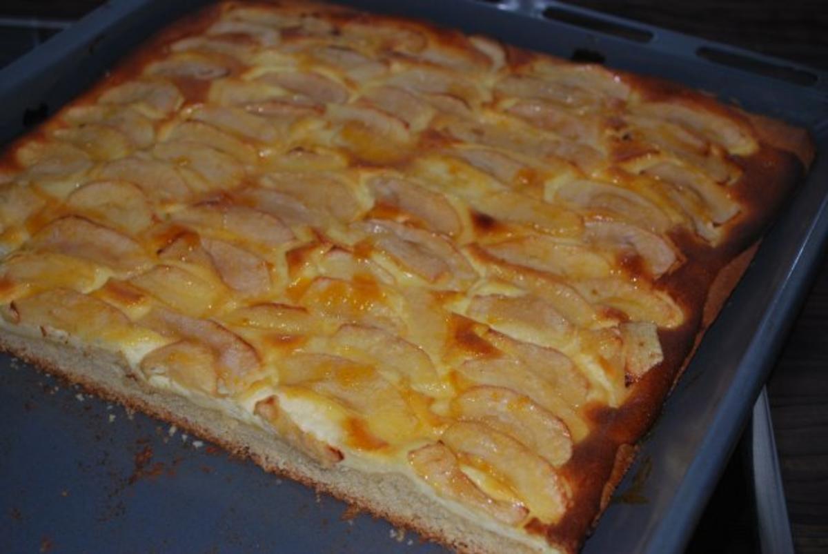 Apfel Quark Kuchen Vom Blech Rezept Mit Bild Kochbarde