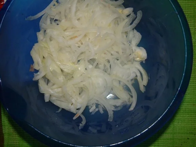 Zwiebelgeschnezeltes in Paprika-Käsesauce - Rezept - Bild Nr. 3