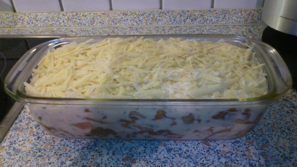 Waldpilz Lasagne mit Lachs - Rezept - Bild Nr. 2