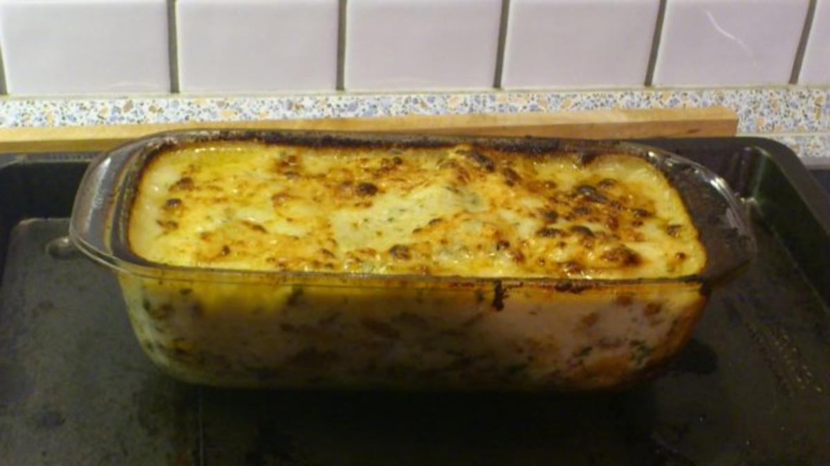 Waldpilz Lasagne mit Lachs - Rezept - Bild Nr. 3