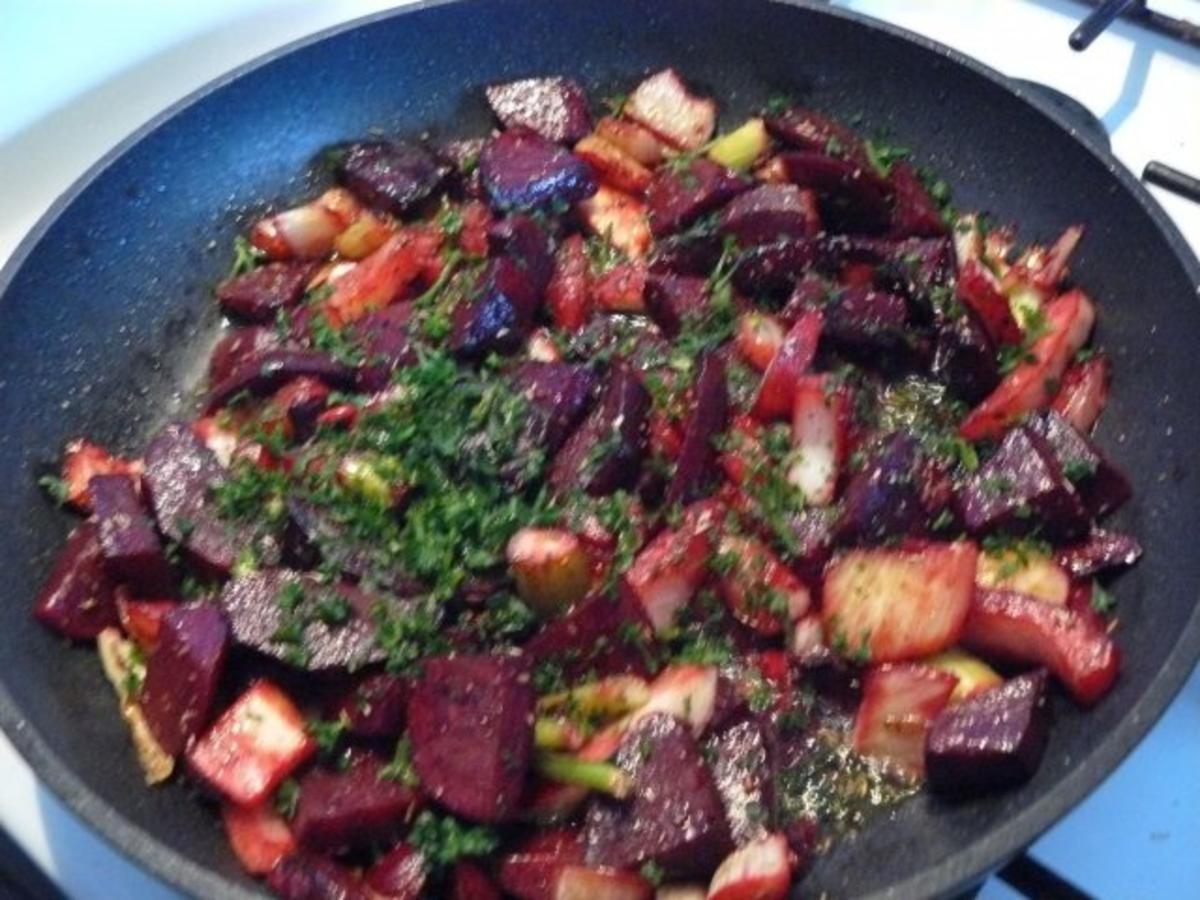 Gebratene Rote Beete mit Fenchel - Rezept