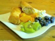 Gebackene Banane auf gemischten Früchten - Rezept