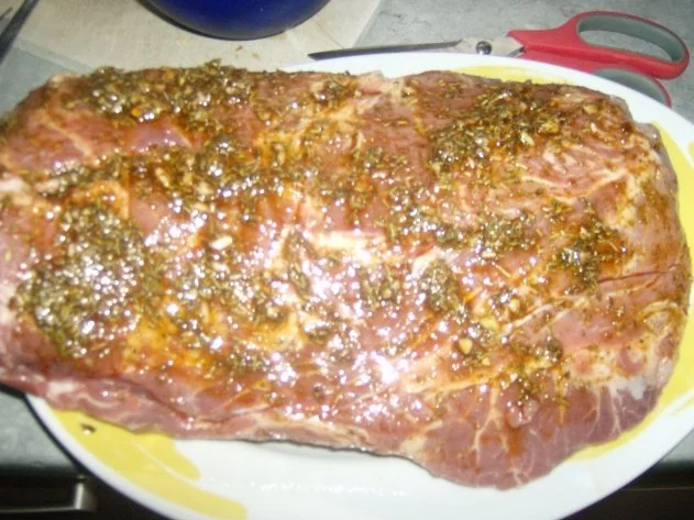 Schweinehals in Kräuterkruste - Rezept - Bild Nr. 2