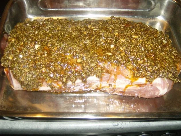Schweinehals in Kräuterkruste - Rezept - Bild Nr. 3