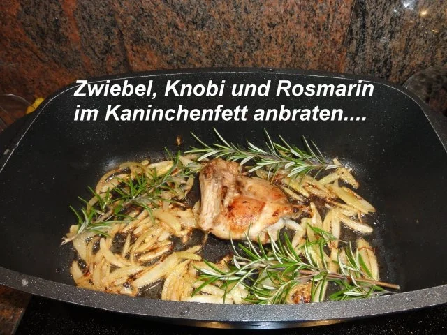 Fleisch:   KANINCHEN an Pfifferlingsauce - Rezept - Bild Nr. 3