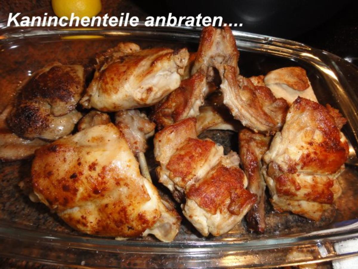 Fleisch:   KANINCHEN an Pfifferlingsauce - Rezept - Bild Nr. 2