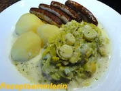 Gemüse:   feiner RAHM - LAUCH - Rezept