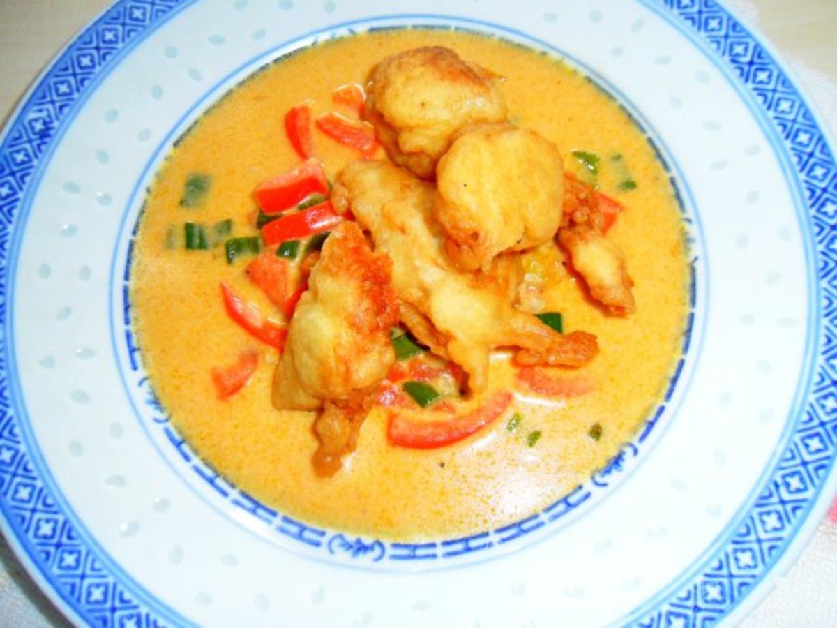 ✰ Knusprig frittiertes Hühnchen ✰ mit feuriger Kokos-Sauce - Rezept - Bild Nr. 3