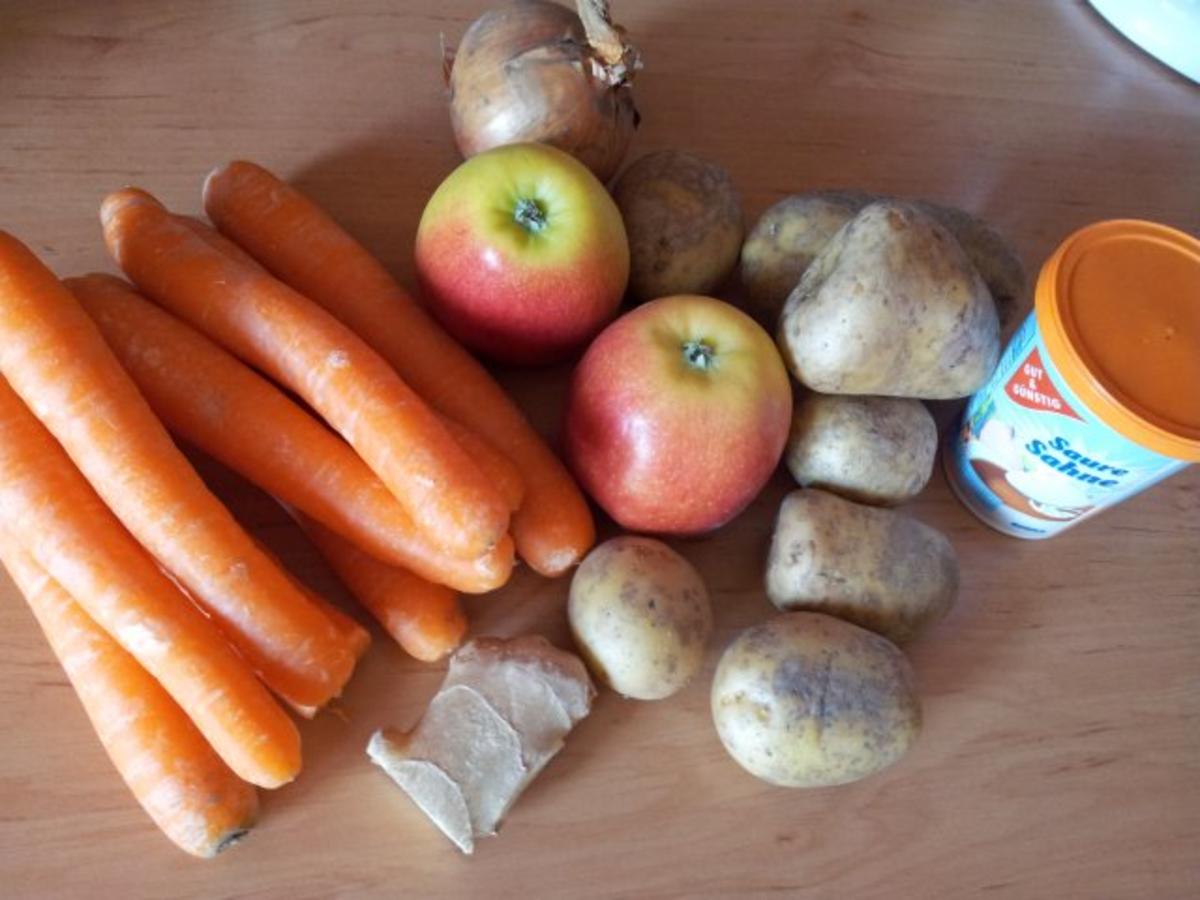 Karotten-Apfel-Ingwersuppe - Rezept - Bild Nr. 2