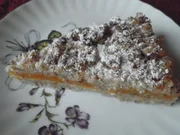 "Krümelkuchen" mit Aprikosen - Rezept