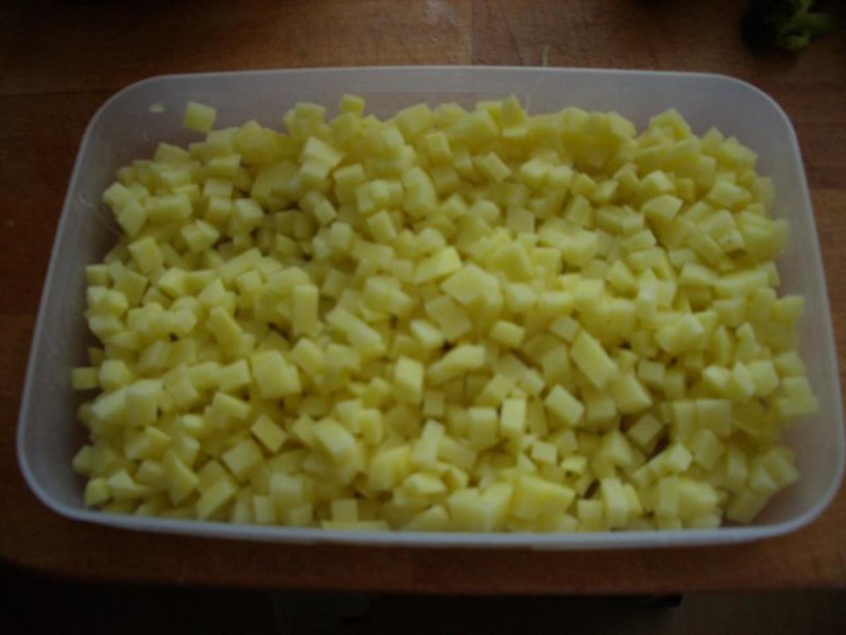 Kartoffelcremesuppe mit Bratkartoffelwürfelchen - Rezept - Bild Nr. 5