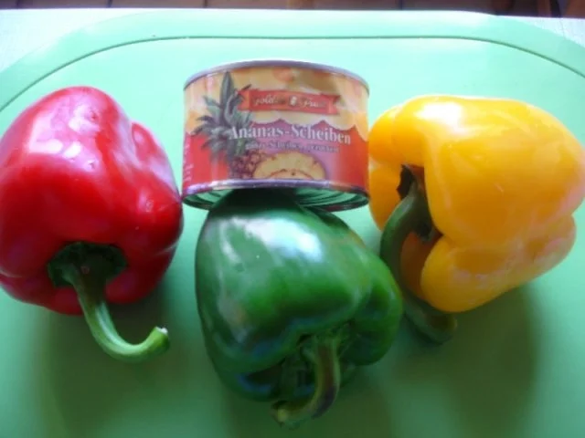 Fleischbällchen mit gemahlenen Mandeln und Gemüse süß-sauer - Rezept - Bild Nr. 3