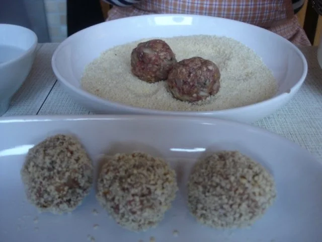 Fleischbällchen mit gemahlenen Mandeln und Gemüse süß-sauer - Rezept - Bild Nr. 9