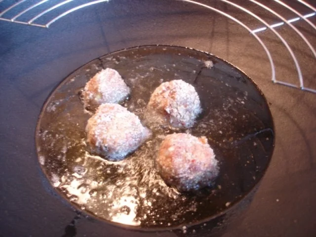 Fleischbällchen mit gemahlenen Mandeln und Gemüse süß-sauer - Rezept - Bild Nr. 11