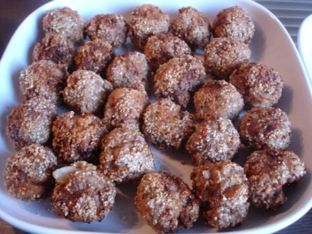 Fleischbällchen mit gemahlenen Mandeln und Gemüse süß-sauer - Rezept - Bild Nr. 14