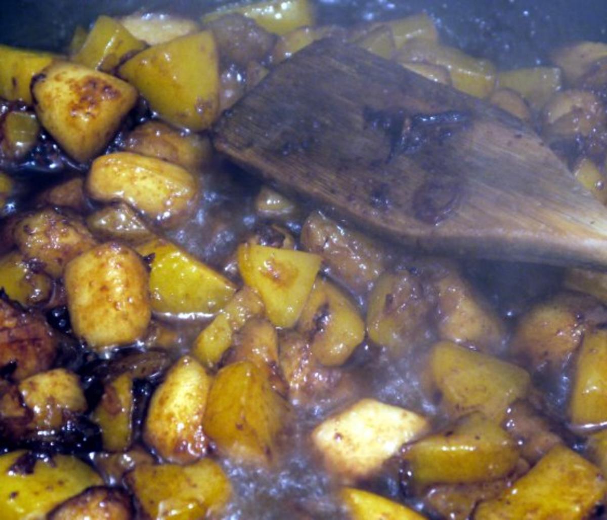 Scharfe Hähnchenbrust mit karamellisierter Mango - Rezept - Bild Nr. 9