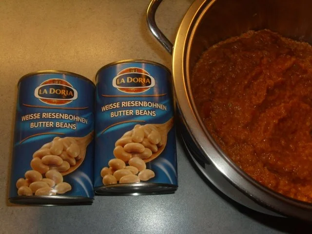 Rezept: Weisse Riesenbohnen und rote Linsen Bild Nr. 2 Weisse Riesenbohnen und rote Linsen - Rezept - Bild Nr. 2