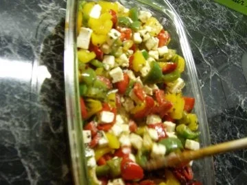 Schafskäsesalat mit Paprika - Rezept - Bild Nr. 4