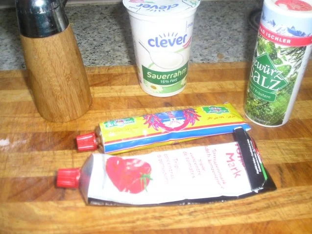 Rezept: Hähnchenbrustfilet mit scharfer Paprikarahmsoße Bild Nr. 3 Hähnchenbrustfilet mit scharfer Paprikarahmsoße - Rezept - Bild Nr. 3