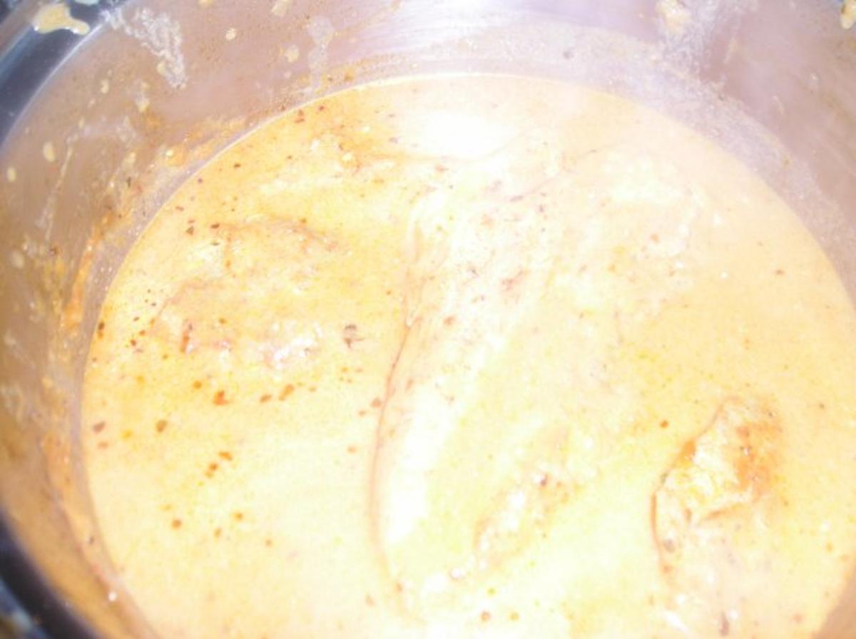 Hähnchenbrustfilet mit scharfer Paprikarahmsoße - Rezept - Bild Nr. 4
